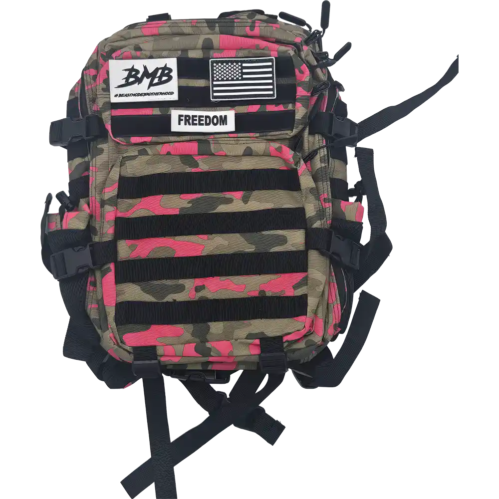 25L Tactical Backpack Pink Camo