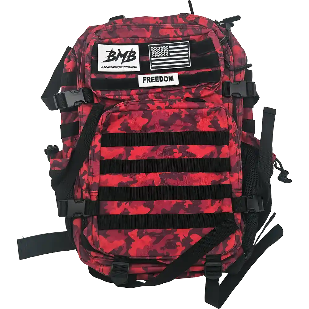 45L Tactical Backpack Red CP