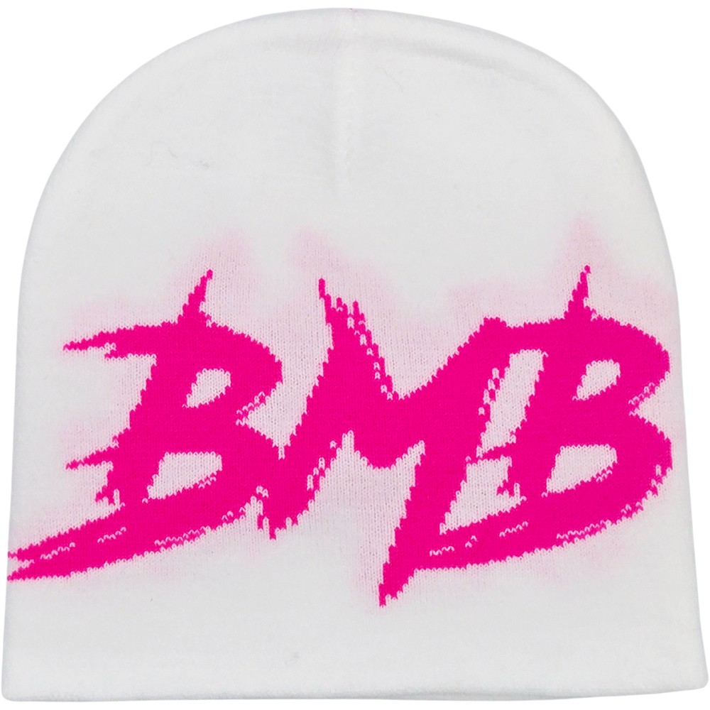BMB White with Pink Beanie